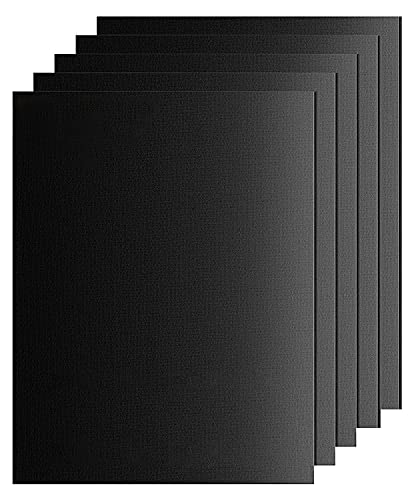 SPGOOD BBQ Grillmatte,5er Set 40x33CM Antihaft Teflon Grillmatten Grillplatte Gasgrill,Backmatte Backpapier Wiederverwendbar,für Holzkohlegrill, Elektronischen Grill, Backofen,PFOA-Frei über