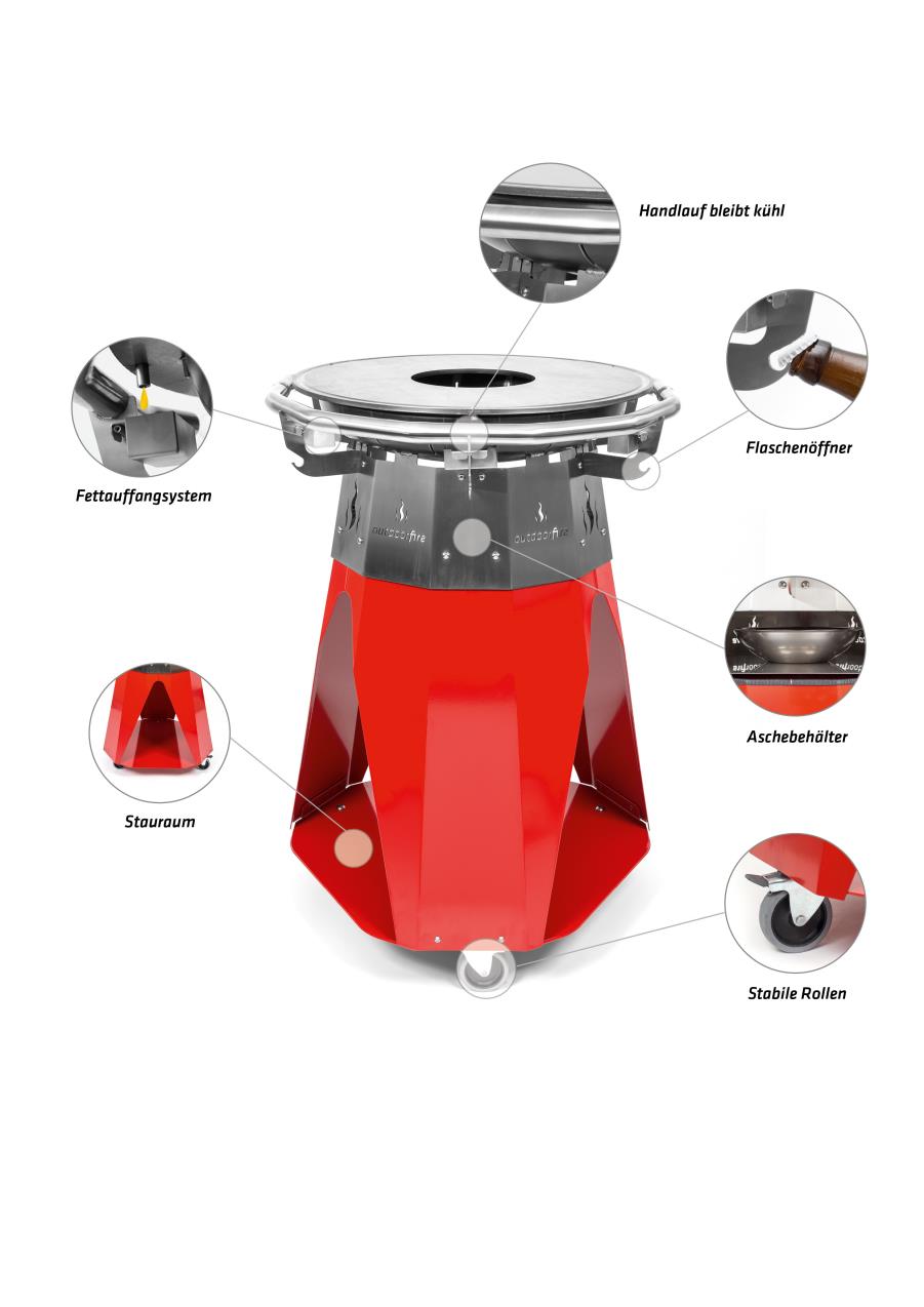 standardausfuehrung des outdoor fire bbq