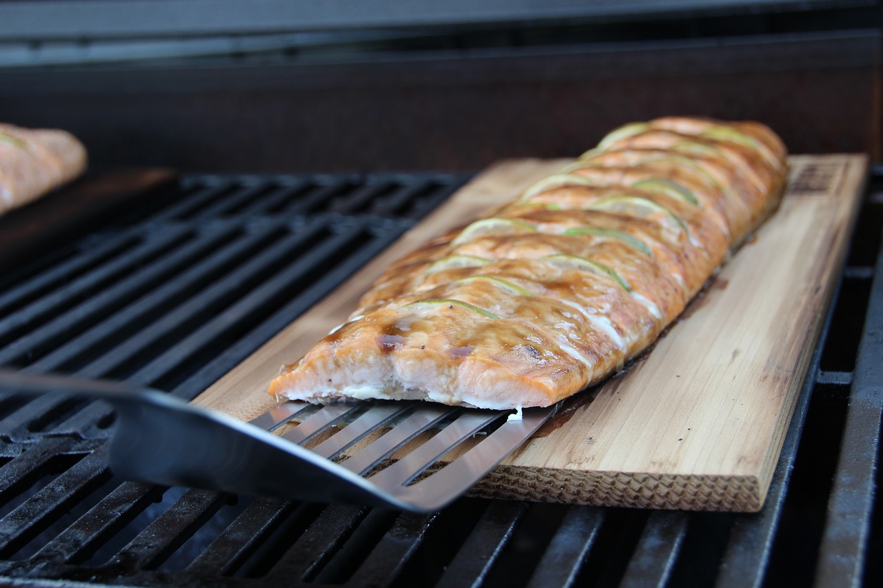 Fisch auf dem Gasgrill